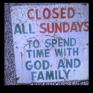 Closet Closed on Sundays